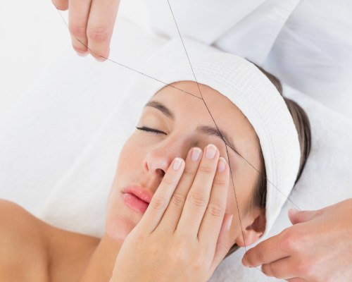 eyebrow threading pic